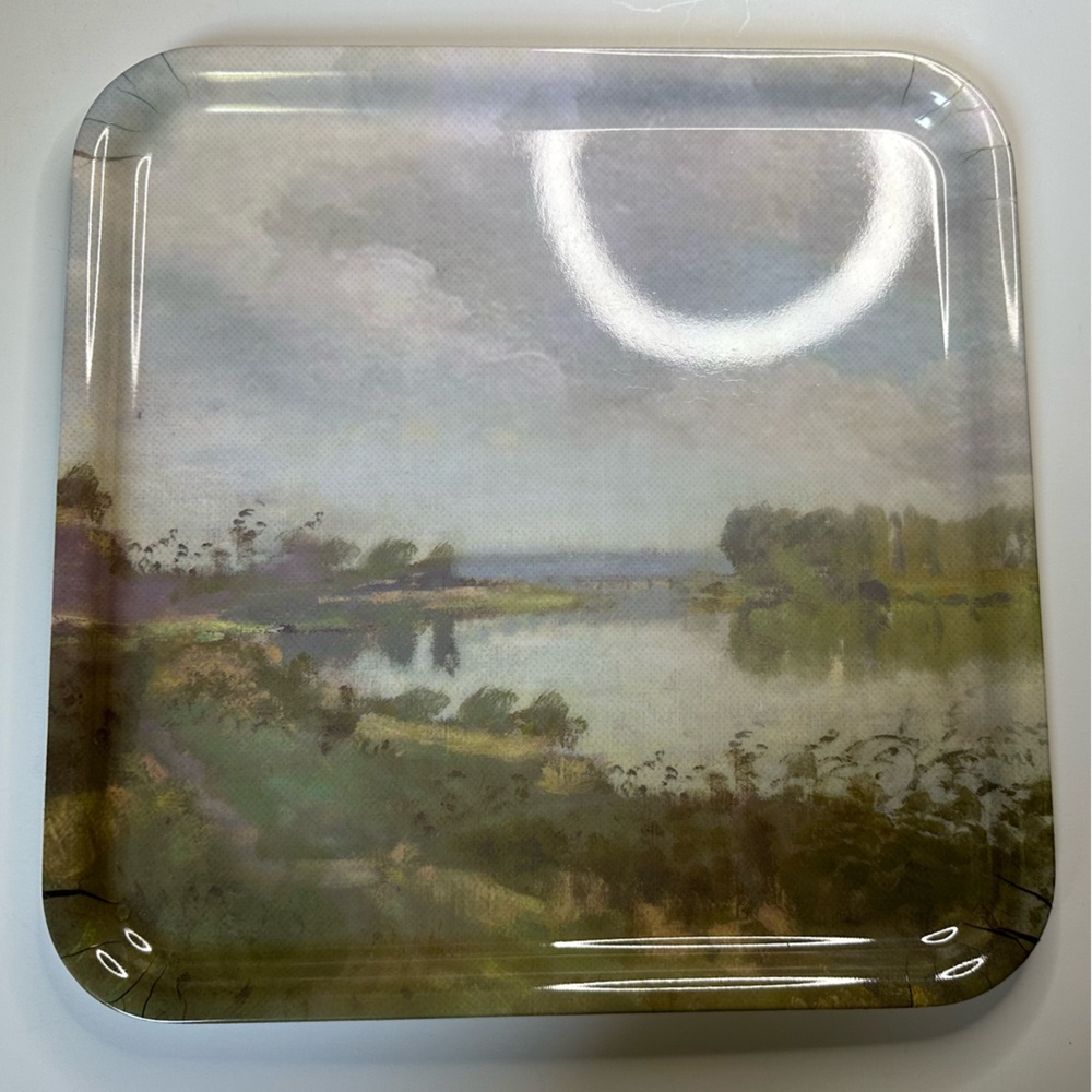 New Vintage-Inspired Landscape Art Serving Tray